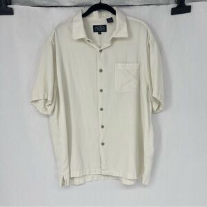Nat Nast Men's Off-White Silk/cotton Button-Down Shirt